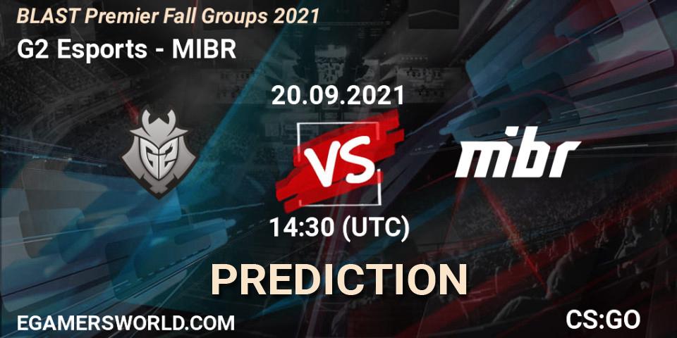 Prognoza G2 Esports - MIBR. 20.09.2021 at 14:30, Counter-Strike (CS2), BLAST Premier Fall Groups 2021