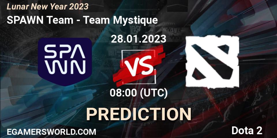 Prognoza SPAWN Team - Team Mystique. 28.01.23, Dota 2, Lunar New Year 2023