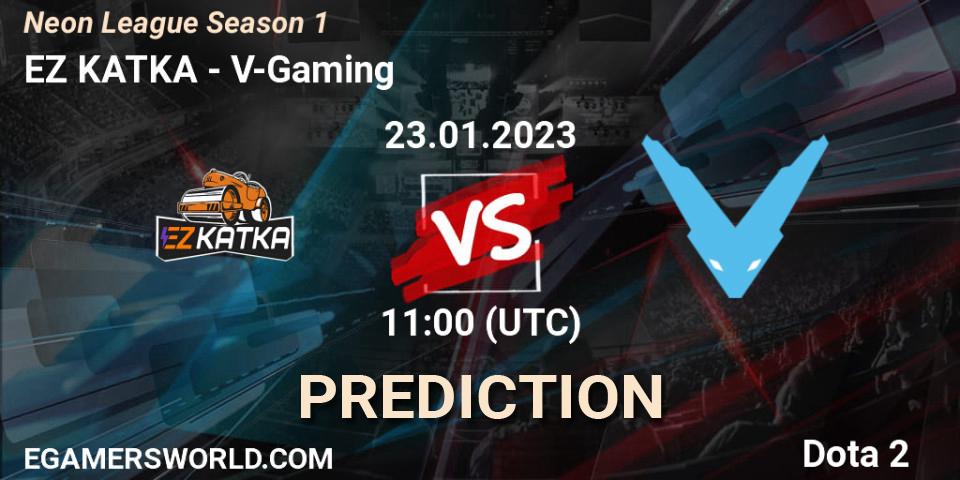 Prognoza EZ KATKA - V-Gaming. 23.01.2023 at 15:12, Dota 2, Neon League Season 1