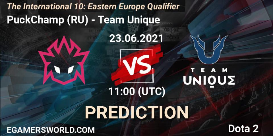 Prognoza PuckChamp (RU) - Team Unique. 23.06.2021 at 10:29, Dota 2, The International 10: Eastern Europe Qualifier