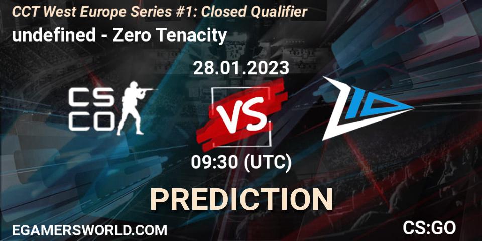 Prognoza undefined - Zero Tenacity. 28.01.23, CS2 (CS:GO), CCT West Europe Series #1: Closed Qualifier