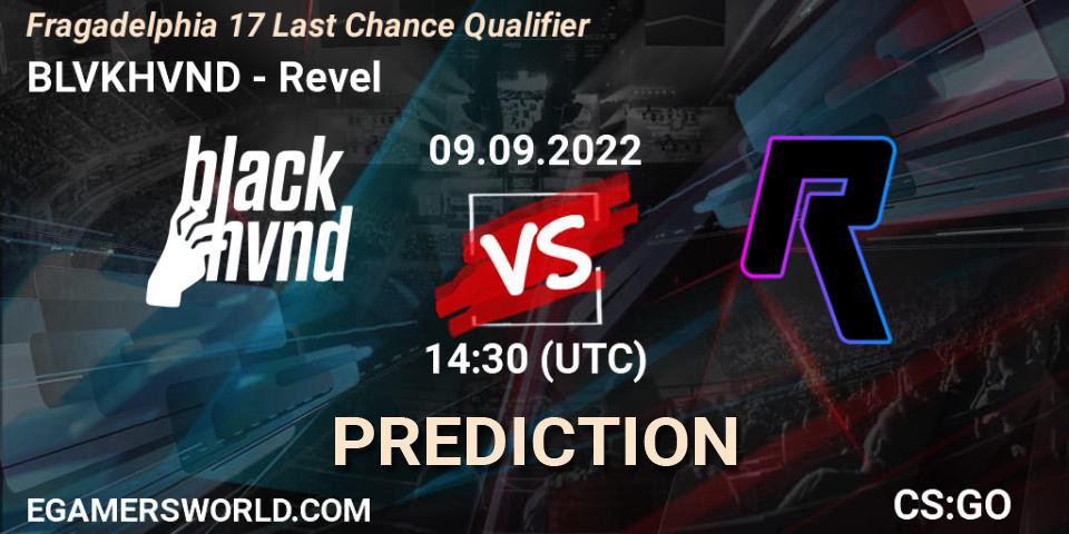 Prognoza BLVKHVND - Revel. 09.09.2022 at 14:30, Counter-Strike (CS2), Fragadelphia 17 Last Chance Qualifier