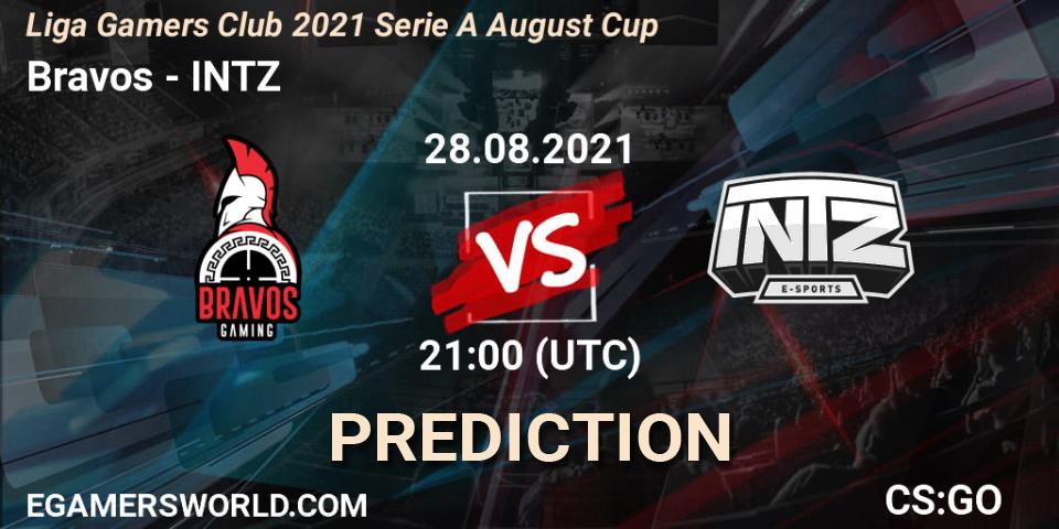 Prognoza Bravos - INTZ. 29.08.2021 at 00:25, Counter-Strike (CS2), Liga Gamers Club 2021 Serie A August Cup