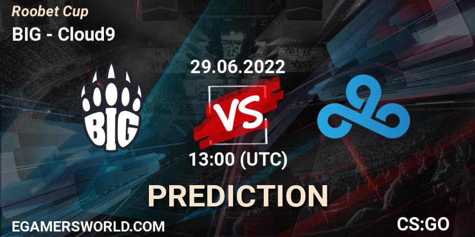 Prognoza BIG - Cloud9. 29.06.2022 at 13:00, Counter-Strike (CS2), Roobet Cup