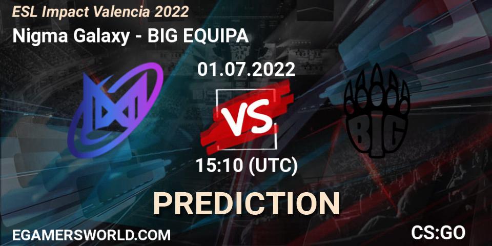 Prognoza Galaxy Racer Female - BIG EQUIPA. 01.07.2022 at 15:20, Counter-Strike (CS2), ESL Impact Valencia 2022