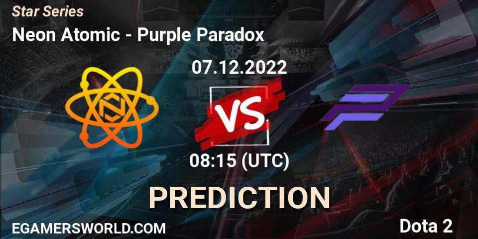 Prognoza Neon Atomic - Purple Paradox. 07.12.22, Dota 2, Star Series