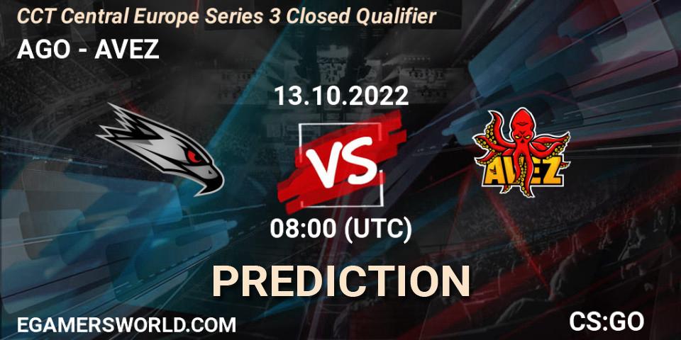 Prognoza AGO - AVEZ. 13.10.2022 at 08:00, Counter-Strike (CS2), CCT Central Europe Series 3 Closed Qualifier
