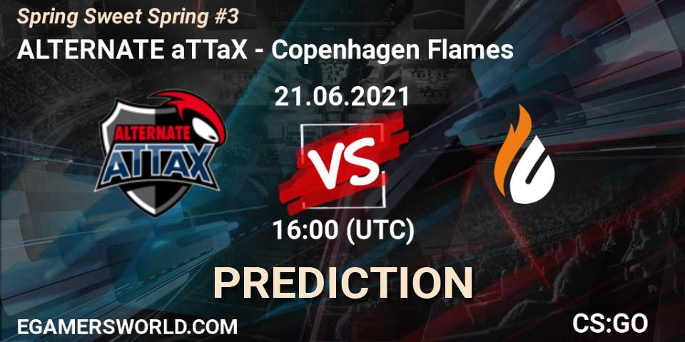 Prognoza ALTERNATE aTTaX - Copenhagen Flames. 21.06.21, CS2 (CS:GO), Spring Sweet Spring #3