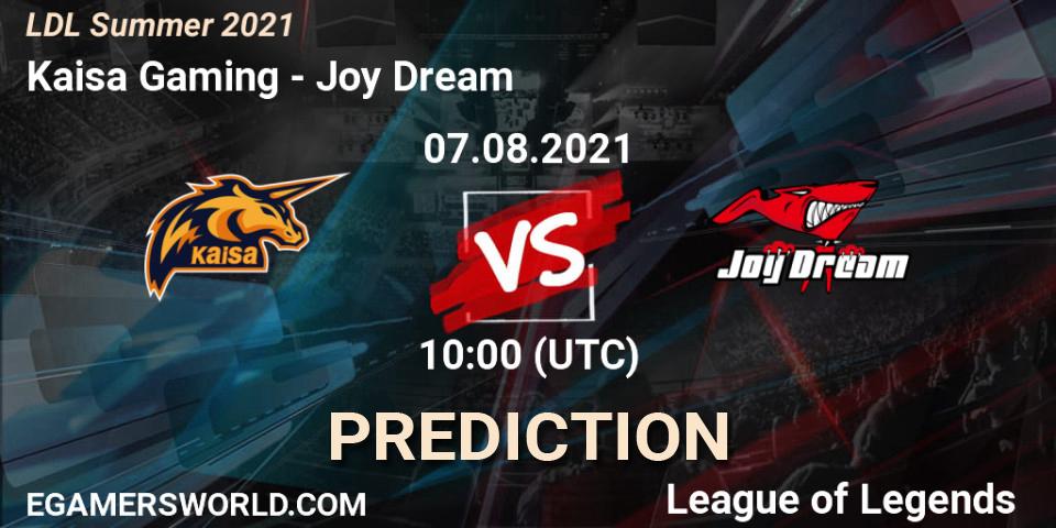 Prognoza Kaisa Gaming - Joy Dream. 07.08.2021 at 12:00, LoL, LDL Summer 2021