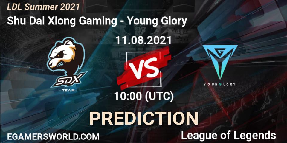 Prognoza Shu Dai Xiong Gaming - Young Glory. 11.08.21, LoL, LDL Summer 2021
