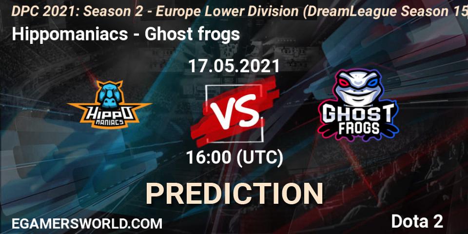 Prognoza Hippomaniacs - Ghost frogs. 17.05.2021 at 15:55, Dota 2, DPC 2021: Season 2 - Europe Lower Division (DreamLeague Season 15)