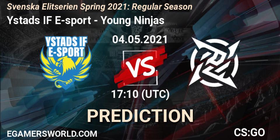 Prognoza Ystads IF E-sport - Young Ninjas. 04.05.2021 at 17:10, Counter-Strike (CS2), Svenska Elitserien Spring 2021: Regular Season
