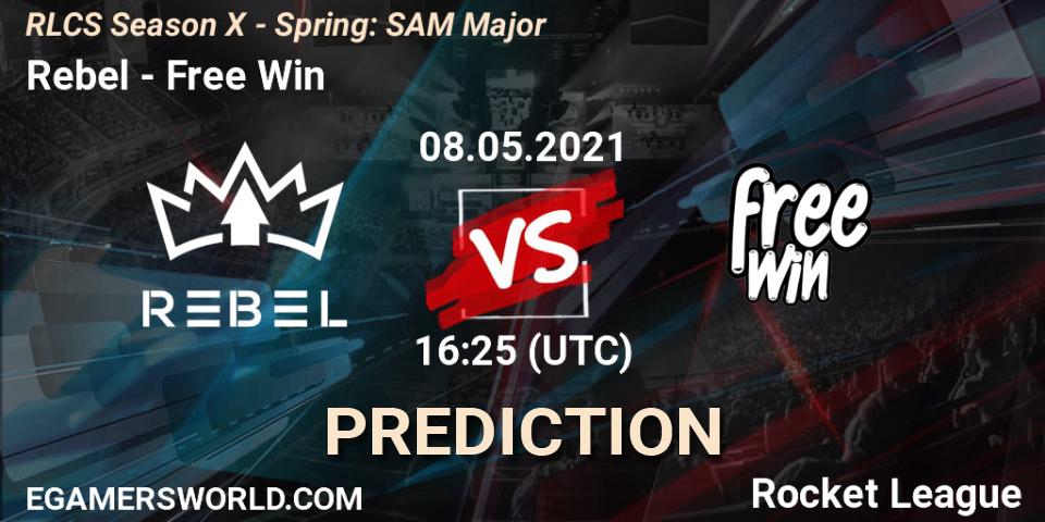 Prognoza Rebel - Free Win. 08.05.2021 at 16:25, Rocket League, RLCS Season X - Spring: SAM Major