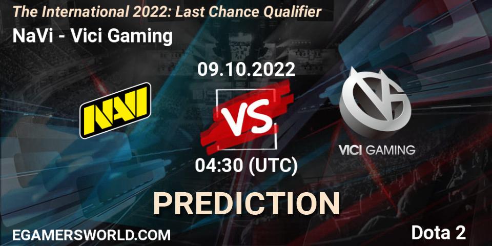 Prognoza NaVi - Vici Gaming. 09.10.22, Dota 2, The International 2022: Last Chance Qualifier
