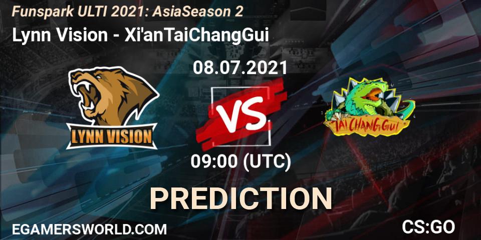 Prognoza Lynn Vision - Xi'anTaiChangGui. 08.07.2021 at 09:00, Counter-Strike (CS2), Funspark ULTI 2021: Asia Season 2