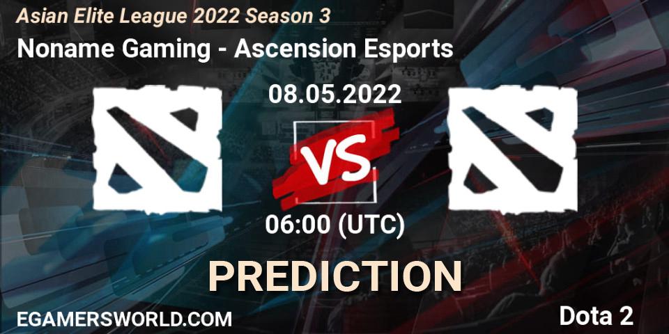 Prognoza Noname Gaming - Ascension Esports. 08.05.2022 at 05:55, Dota 2, Asian Elite League 2022 Season 3