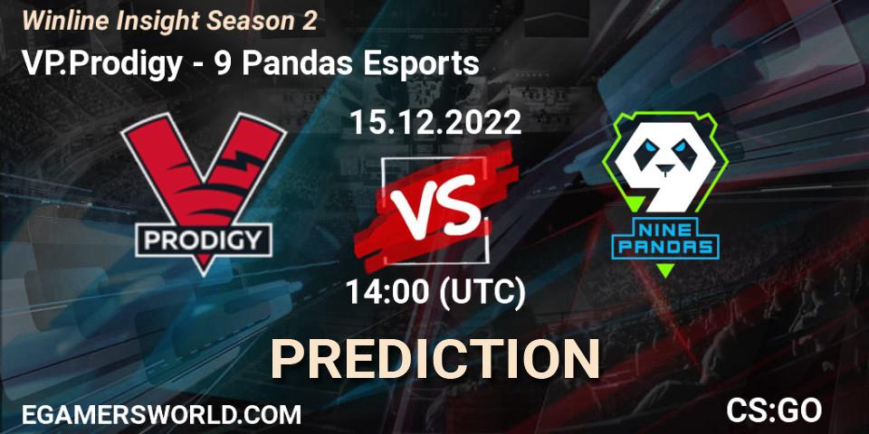 Prognoza VP.Prodigy - 9 Pandas Esports. 15.12.2022 at 14:30, Counter-Strike (CS2), Winline Insight Season 2