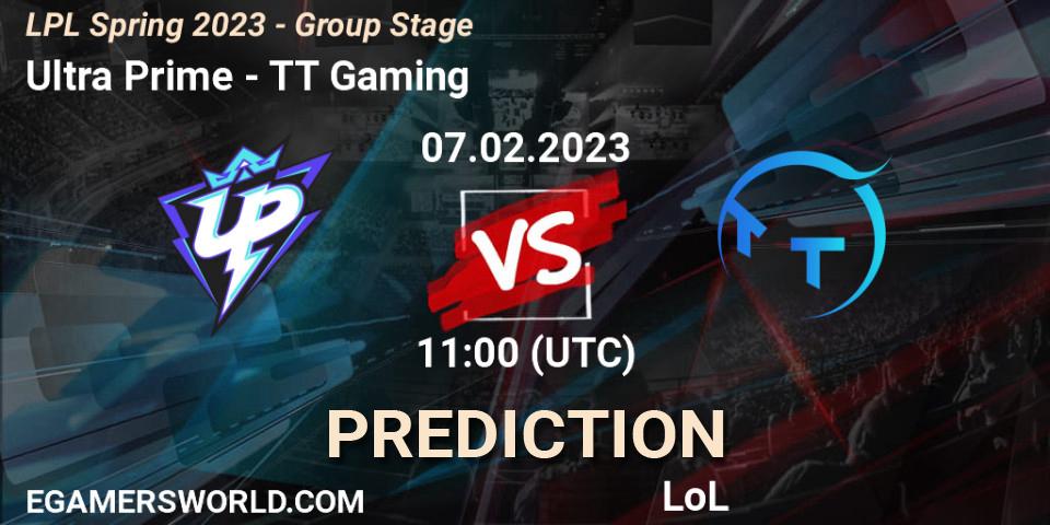 Prognoza Ultra Prime - TT Gaming. 07.02.23, LoL, LPL Spring 2023 - Group Stage