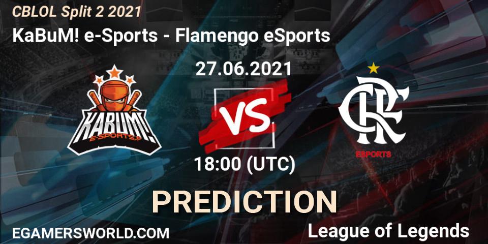 Prognoza KaBuM! e-Sports - Flamengo eSports. 27.06.2021 at 18:00, LoL, CBLOL Split 2 2021