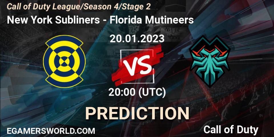 Prognoza New York Subliners - Florida Mutineers. 20.01.23, Call of Duty, Call of Duty League 2023: Stage 2 Major Qualifiers