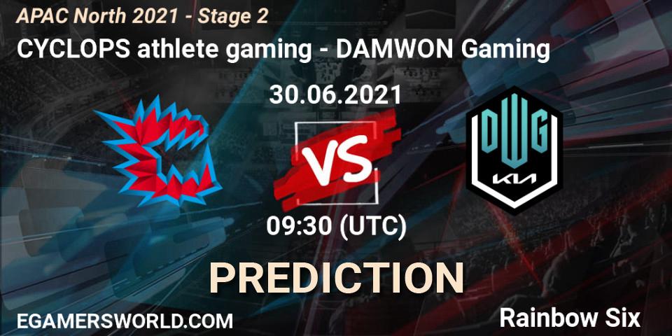 Prognoza CYCLOPS athlete gaming - DAMWON Gaming. 30.06.2021 at 09:30, Rainbow Six, APAC North 2021 - Stage 2