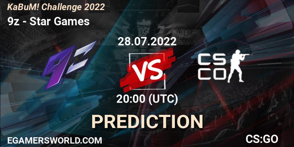 Prognoza 9z - Star Games. 28.07.2022 at 20:00, Counter-Strike (CS2), KaBuM! Challenge 2022