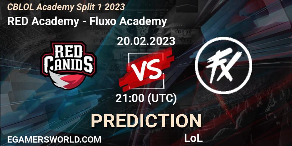 Prognoza RED Academy - Fluxo Academy. 20.02.2023 at 21:00, LoL, CBLOL Academy Split 1 2023