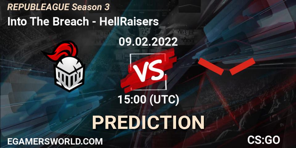 Prognoza Into The Breach - HellRaisers. 09.02.2022 at 15:00, Counter-Strike (CS2), REPUBLEAGUE Season 3 Europe Open Qualifier 1