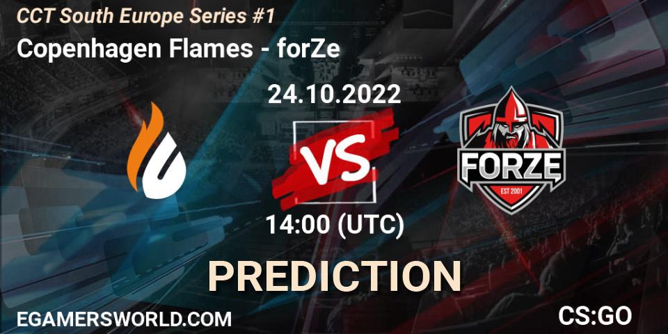 Prognoza Copenhagen Flames - forZe. 24.10.22, CS2 (CS:GO), CCT South Europe Series #1