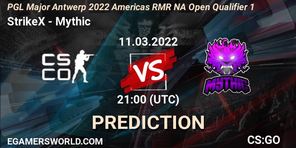 Prognoza StrikeX - Mythic. 11.03.2022 at 21:05, Counter-Strike (CS2), PGL Major Antwerp 2022 Americas RMR NA Open Qualifier 1