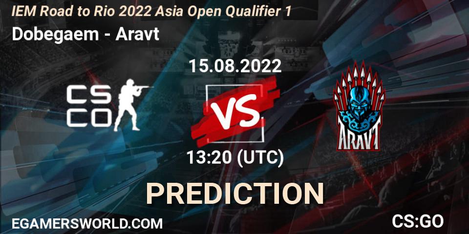 Prognoza Dobegaem - Aravt. 15.08.2022 at 13:20, Counter-Strike (CS2), IEM Road to Rio 2022 Asia Open Qualifier 1