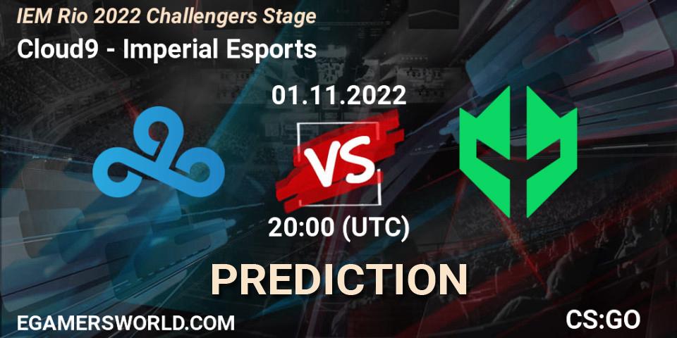 Prognoza Cloud9 - Imperial Esports. 01.11.2022 at 23:00, Counter-Strike (CS2), IEM Rio 2022 Challengers Stage