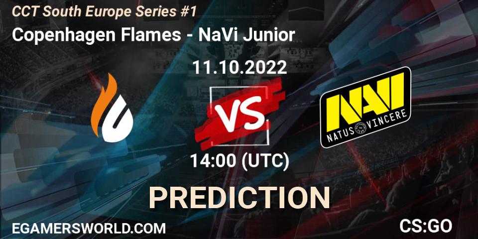 Prognoza Copenhagen Flames - NaVi Junior. 11.10.2022 at 14:10, Counter-Strike (CS2), CCT South Europe Series #1