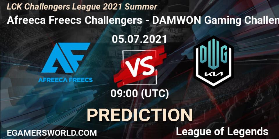Prognoza Afreeca Freecs Challengers - DAMWON Gaming Challengers. 05.07.2021 at 09:00, LoL, LCK Challengers League 2021 Summer
