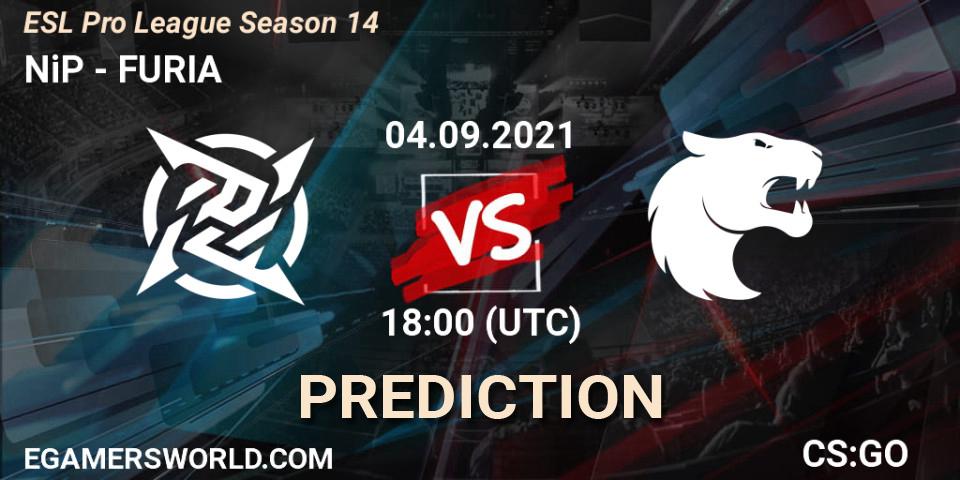 Prognoza NiP - FURIA. 04.09.2021 at 18:00, Counter-Strike (CS2), ESL Pro League Season 14