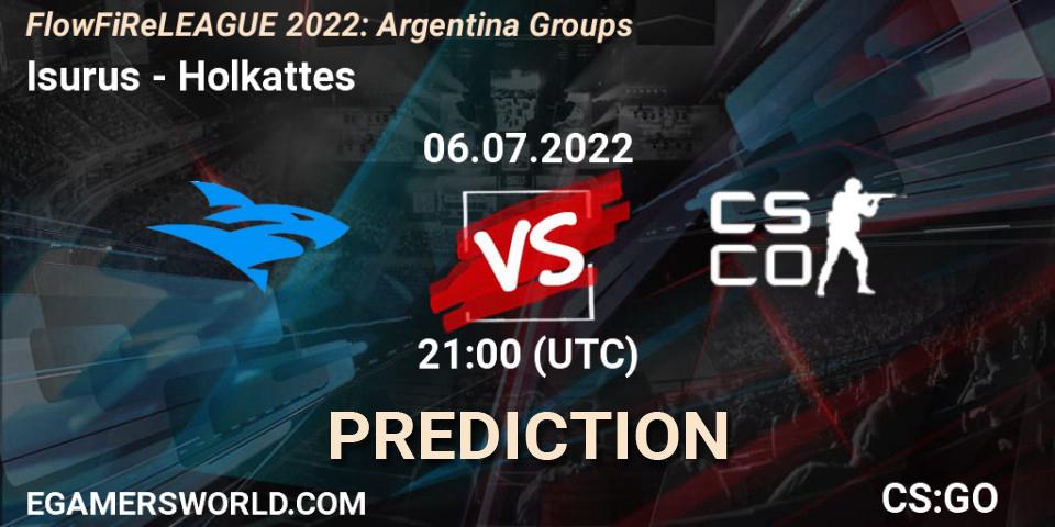 Prognoza Isurus - Holkattes. 06.07.2022 at 21:00, Counter-Strike (CS2), FlowFiReLEAGUE 2022: Argentina Groups