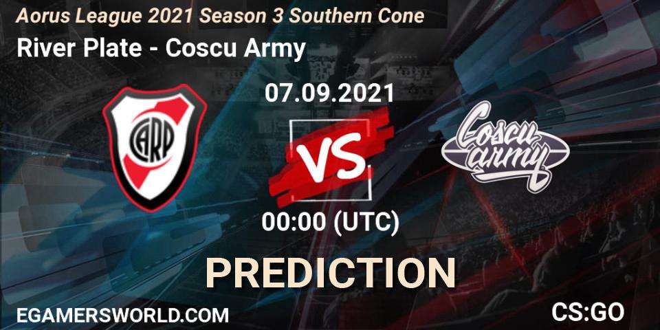 Prognoza River Plate - Coscu Army. 07.09.2021 at 00:00, Counter-Strike (CS2), Aorus League 2021 Season 3 Southern Cone