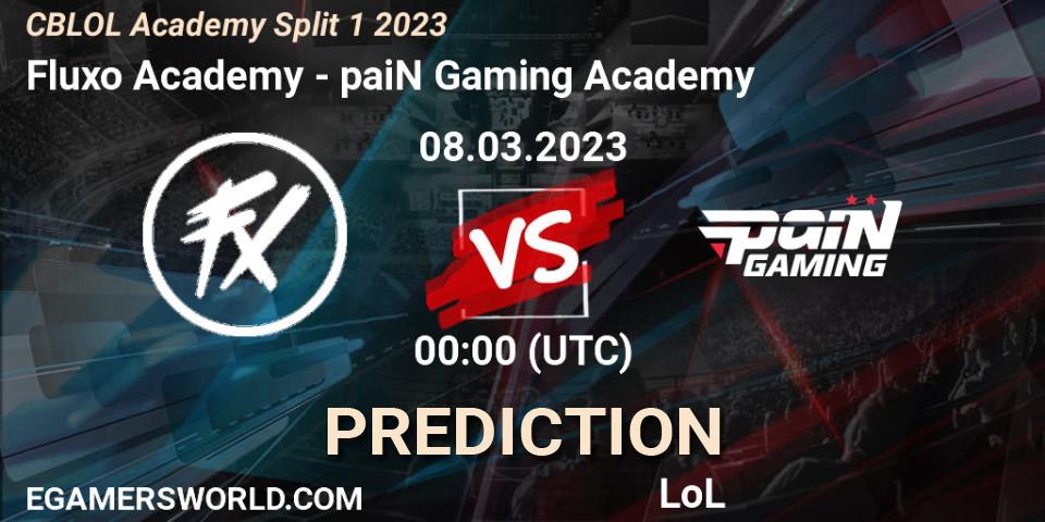 Prognoza Fluxo Academy - paiN Gaming Academy. 08.03.2023 at 00:00, LoL, CBLOL Academy Split 1 2023