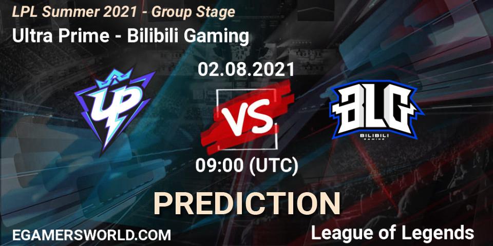 Prognoza Ultra Prime - Bilibili Gaming. 02.08.2021 at 09:00, LoL, LPL Summer 2021 - Group Stage