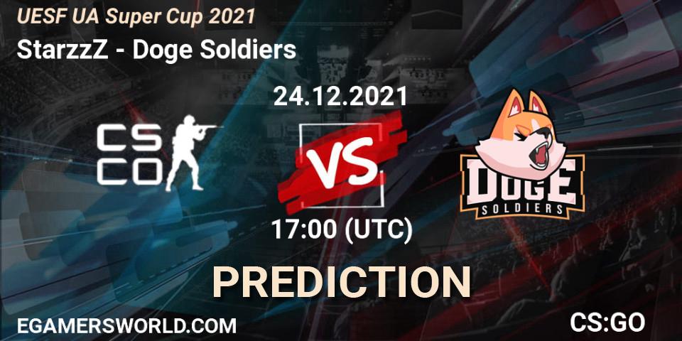 Prognoza StarzzZ - Doge Soldiers. 24.12.2021 at 18:00, Counter-Strike (CS2), UESF Ukrainian Super Cup 2021