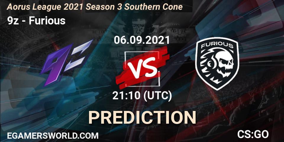 Prognoza 9z - Furious. 06.09.2021 at 21:10, Counter-Strike (CS2), Aorus League 2021 Season 3 Southern Cone