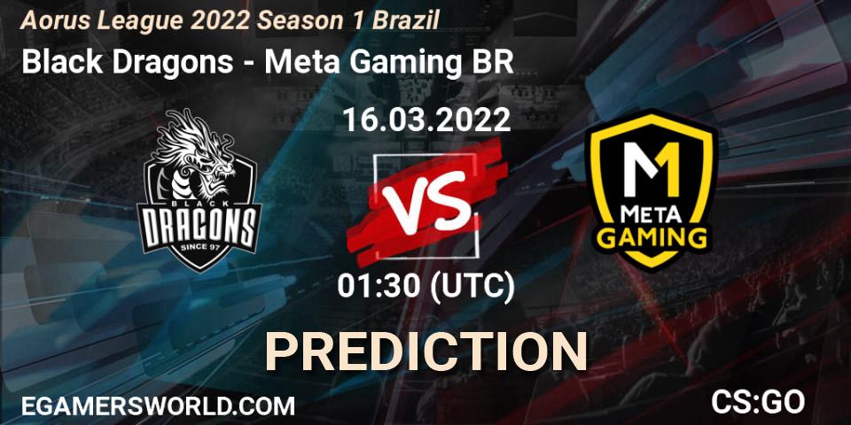Prognoza Black Dragons - Meta Gaming BR. 16.03.2022 at 01:10, Counter-Strike (CS2), Aorus League 2022 Season 1 Brazil