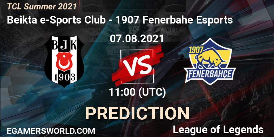 Prognoza Beşiktaş e-Sports Club - 1907 Fenerbahçe Esports. 07.08.2021 at 11:00, LoL, TCL Summer 2021