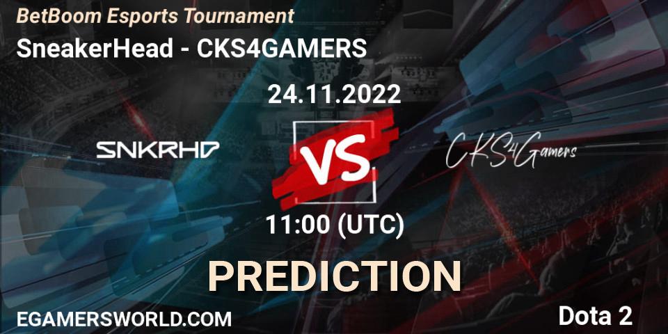 Prognoza SneakerHead - CKS4GAMERS. 24.11.22, Dota 2, BetBoom Esports Tournament