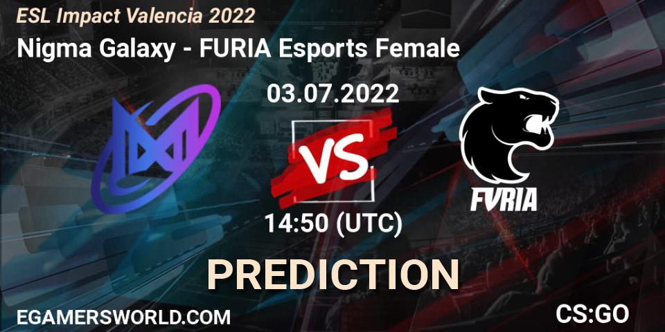 Prognoza Galaxy Racer Female - FURIA Esports Female. 03.07.2022 at 14:50, Counter-Strike (CS2), ESL Impact Valencia 2022