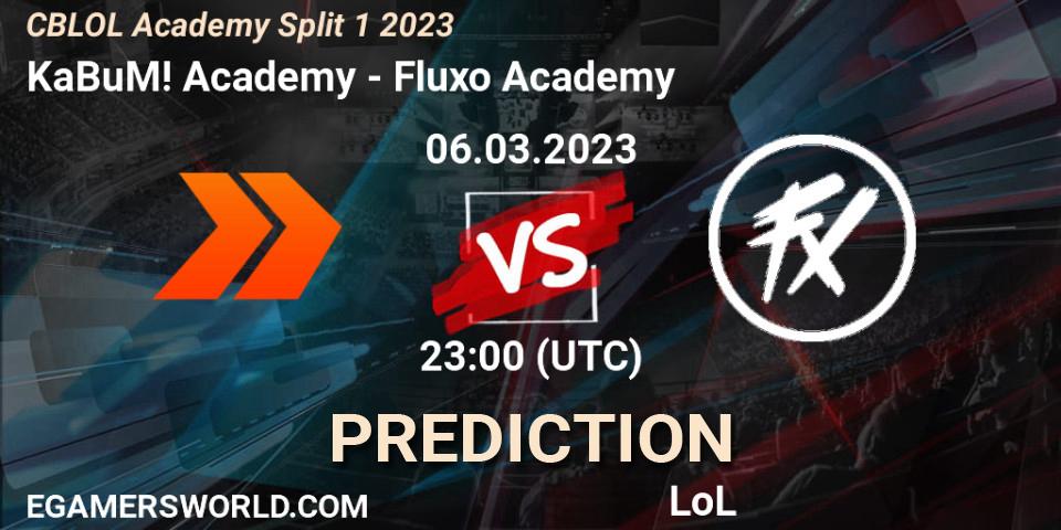Prognoza KaBuM! Academy - Fluxo Academy. 06.03.2023 at 23:00, LoL, CBLOL Academy Split 1 2023