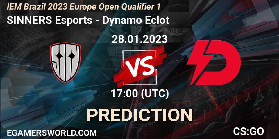Prognoza SINNERS Esports - Dynamo Eclot. 28.01.23, CS2 (CS:GO), IEM Brazil Rio 2023 Europe Open Qualifier 1