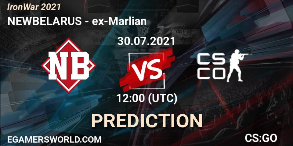Prognoza NEWBELARUS - ex-Marlian. 30.07.2021 at 12:30, Counter-Strike (CS2), IronWar