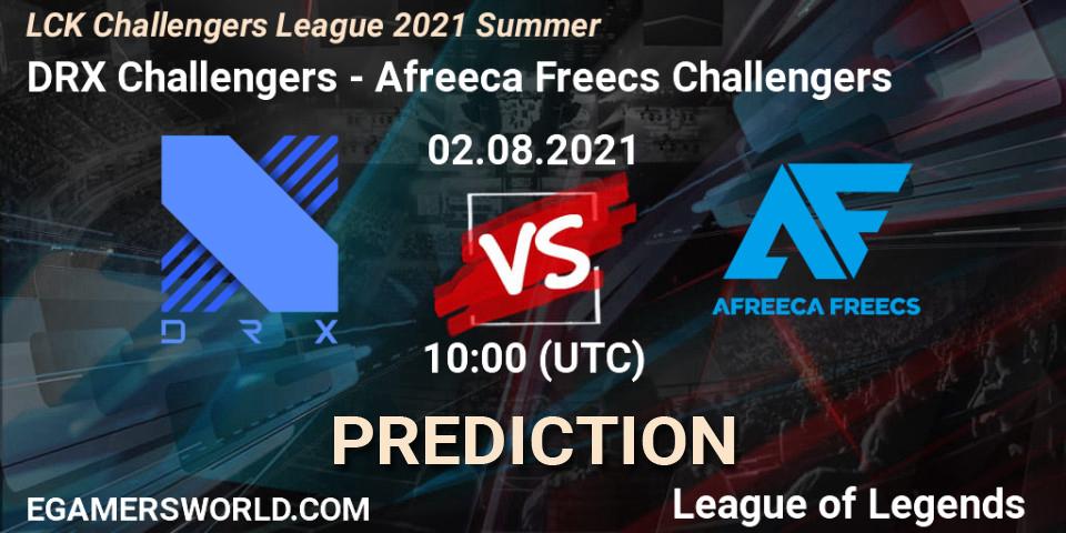 Prognoza DRX Challengers - Afreeca Freecs Challengers. 02.08.2021 at 10:00, LoL, LCK Challengers League 2021 Summer