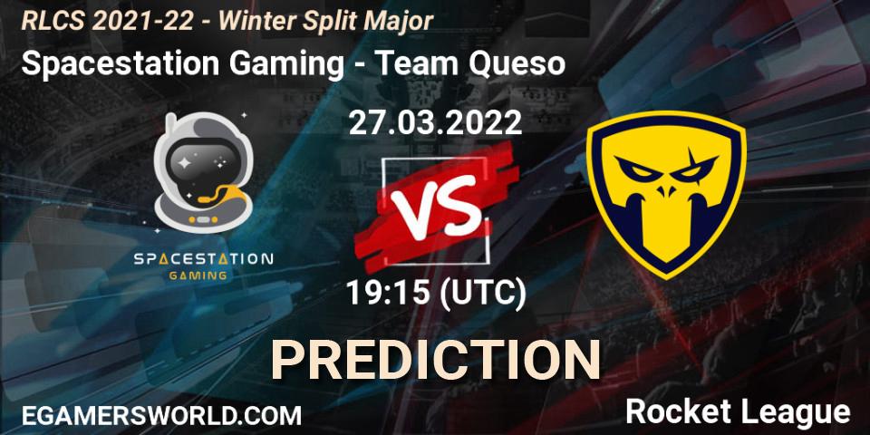 Prognoza Spacestation Gaming - Team Queso. 27.03.2022 at 19:15, Rocket League, RLCS 2021-22 - Winter Split Major